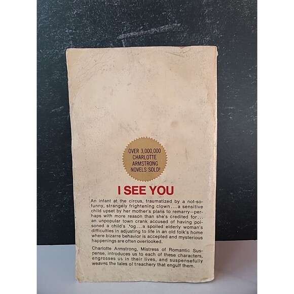 I See You By Charlotte Armstrong Paperback Large-Type - Picture 9 of 10